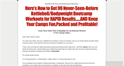 Desktop Screenshot of kettlebellbootcampworkout.com